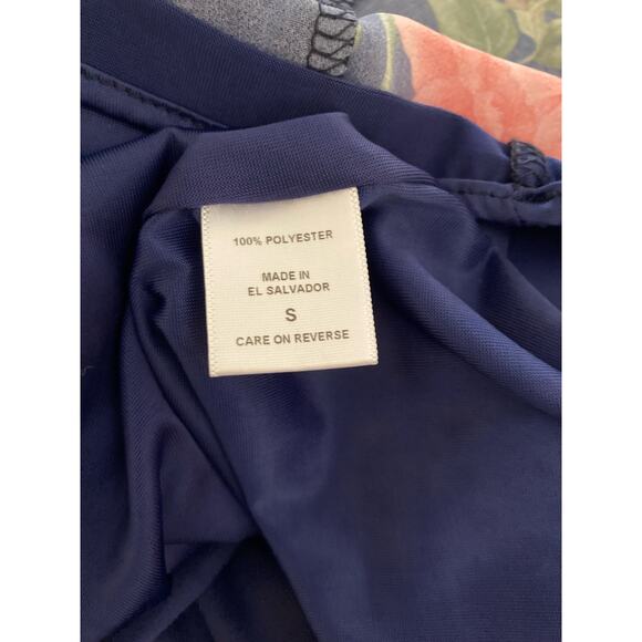 Sweet Pea New York & Company Stacy Frati Dress Size S Blue Floral Shift Mini - Picture 8 of 8